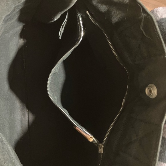HERMES BLACK AND GRAY TOTE GOOD USED CONDITION! - Picture 4 of 7